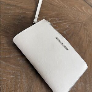 Michael Kors White Wristlet